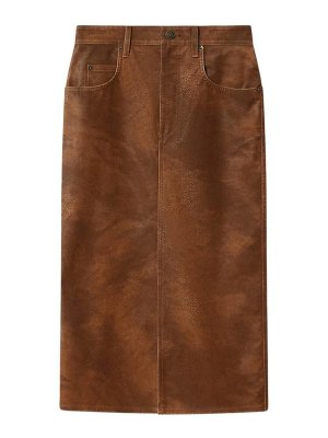 Isabel Marant Etoile: gonne al ginocchio  e longuette - Gonna midi marrone Bisane