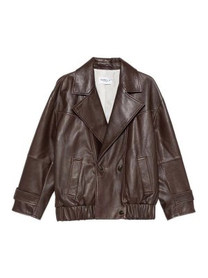 MARELLA: レザージャケット - レザージャケット - ボルドー