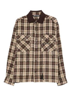 Palm Angels: shirts - Multicolored Checkered Shirt