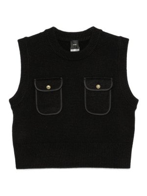 Pinko: Chalecos - Chaleco - Negro