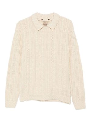 RAKK: crew necks - Cream Cat Wool Sweater