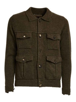 RAKK: casual jackets - Brushed Knit Jacket With Double Front Pockets