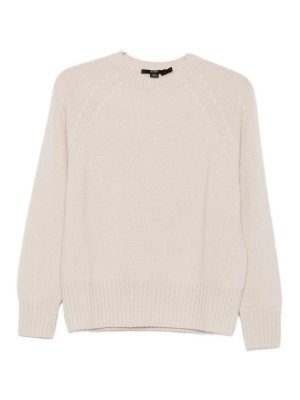 SEVENTY: Strickpullover mit Rundhalsausschnitt - Rundhalspullover - Hellgrau
