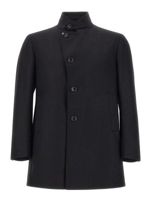 TAGLIATORE: cappotti corti - Cappotto corto di lana nera Gordon
