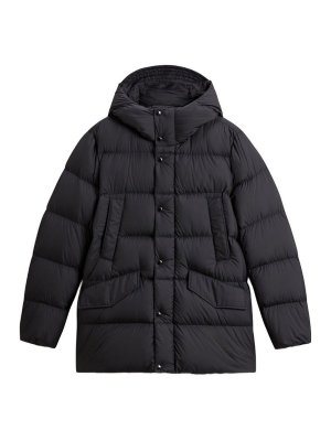 WOOLRICH: padded jackets - Long Puffer Jacket With Double Pockets