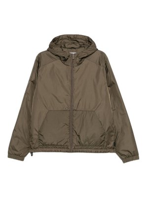 ASPESI: casual jackets - Military Green Nylon Jacket