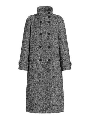 DOLCE & GABBANA: Abrigos semilargos - Abrigo Midi - Gris
