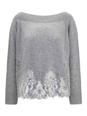 ERMANNO SCERVINO: クルーネック - クルーネック - グレー