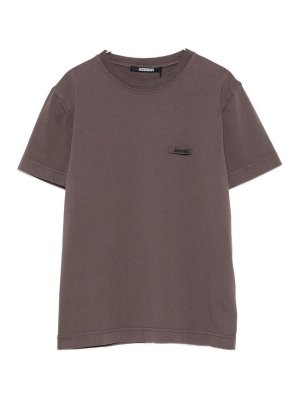 JACQUEMUS: t-shirts - Le T-Shirt Cropped Short-Sleeve T-Shirt