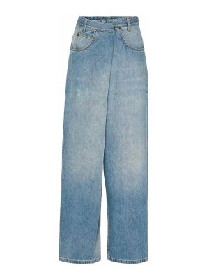 Maison Margiela: Jeans Rectos - Vaqueros Rectos - Lavado Medio