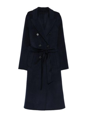 MARELLA: Abrigos semilargos - Abrigo Midi - Azul Oscuro