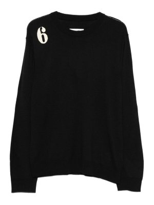 MM6 MAISON MARGIELA: クルーネック - クルーネック - 黒
