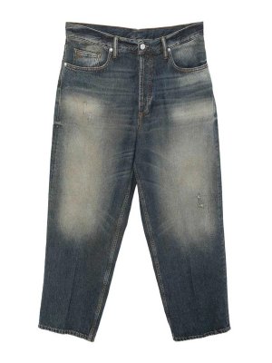 NINE IN THE MORNING: Jeans Rectos - Vaqueros Rectos - Azul
