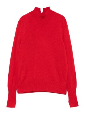 Pinko: crew necks - Red Nizza Turtleneck Sweater