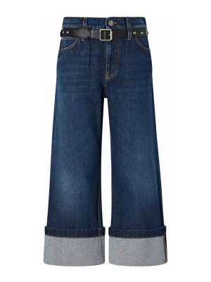Pinko: Jeans Rectos - Vaqueros Rectos - Azul