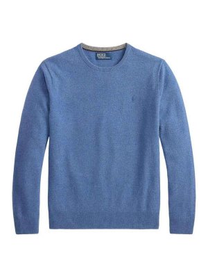 POLO RALPH LAUREN: Pull col rond - Pull Col Rond - Bleu Clair
