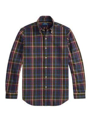 POLO RALPH LAUREN: shirts - Green Tartan Cotton Shirt