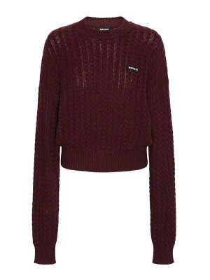 ROTATE Birger Christensen: Pull col rond - Pull Col Rond - Bordeaux
