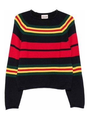 Semicouture: Suéteres con cuello pico - Suéter Cuello Redondo - Multicolor