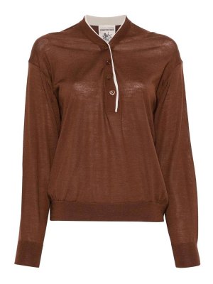 Semicouture: Pull col rond - Pull Col Rond - Marron