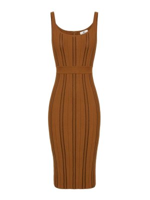 ELISABETTA FRANCHI: Knielange Kleider - Knielanges Kleid - Schwarz
