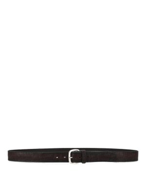 ALBERTO LUTI: belts - Moro Leather Belt