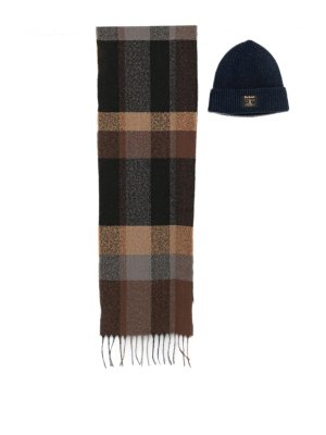 BARBOUR: ニットキャップ - ビーニー帽 - ダークブルー