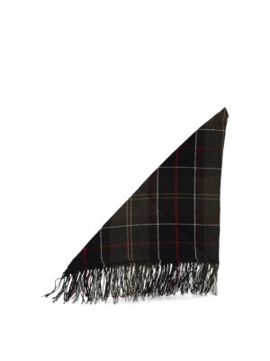 BARBOUR: scarves - Classic Tartan Scarf With Fringed Edges