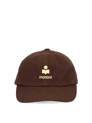 ISABEL MARANT: cappelli - Cappellino da baseball marrone