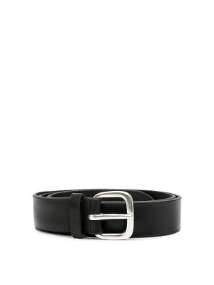ORCIANI: belts - Black Bull Soft Leather Belt