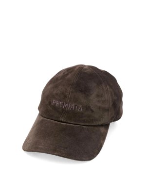PREMIATA: hats & caps - Brown Ball Brown Velvet Hat