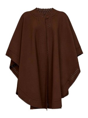ERMANNO SCERVINO: scarves - Brown Wool Cape