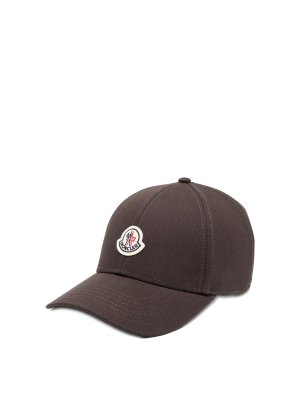 MONCLER: hats & caps - Cotton Gabardine Baseball Cap