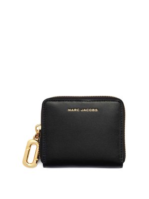 MARC JACOBS: wallets & purses - Black Leather Wallet With Logo