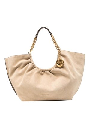 MICHAEL KORS: borse a spalla - Borsa a tracolla beige arricciata
