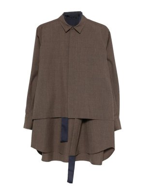 Sacai: abiti lunghi - Abito da completo