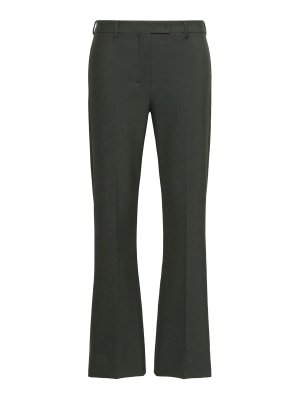 S MAX MARA: Tailored & Formal trousers - S Max Mara Green Humanity Trousers