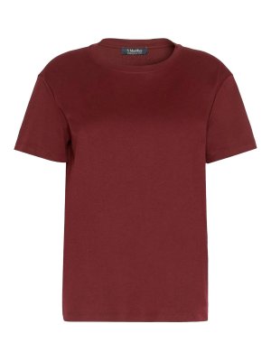 S MAX MARA: t-shirts - S Max Mara T-Shirt Rye Bordeaux