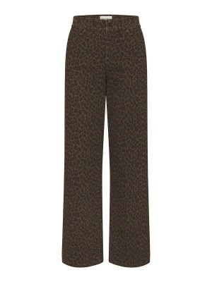 Frame: straight leg jeans - Le Slim Palazzo Animalier Jeans