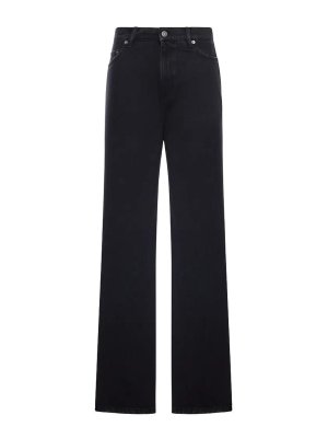 GOLDEN GOOSE: jeans dritti, a sigaretta - Jeans Black