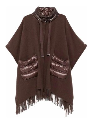 HERNO: Capes & Ponchos - Cape - Marron Foncé