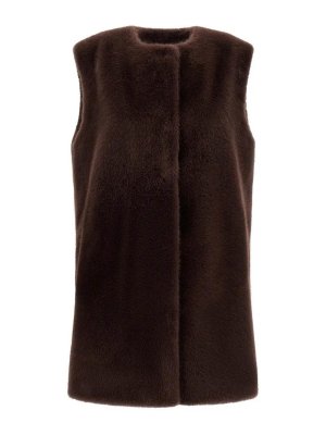 HERNO: Gilets - Gilet - Marron Foncé