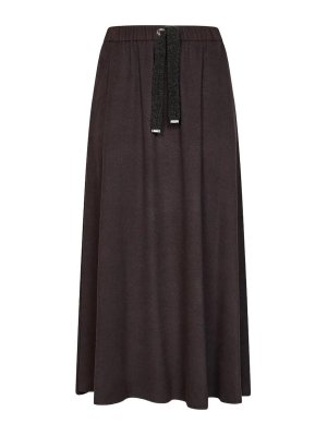 HERNO: Jupes longues - Jupe Longue - Marron Foncé