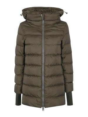 HERNO: giacche imbottite - Piumino Medio Cappuccio Militare