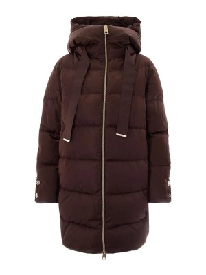 HERNO: Vestes-rembourrees - Blouson Rembourré - Marron Foncé