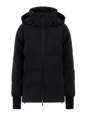 HERNO: padded jackets - Medium Down Jacket with Black Hood