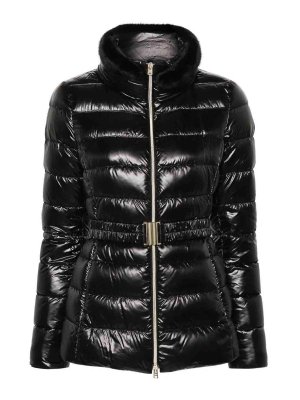 HERNO: padded jackets - Short Black Down Jacket
