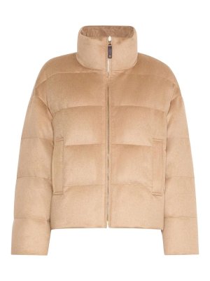 Max Mara: padded jackets - The Cube Mora Down Jacket Mora Camel