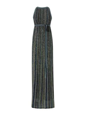 MISSONI: evening dresses - Dark Green Sleeveless Long Dress