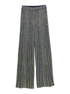 MISSONI: casual trousers - Palazzo Pants Green Tones